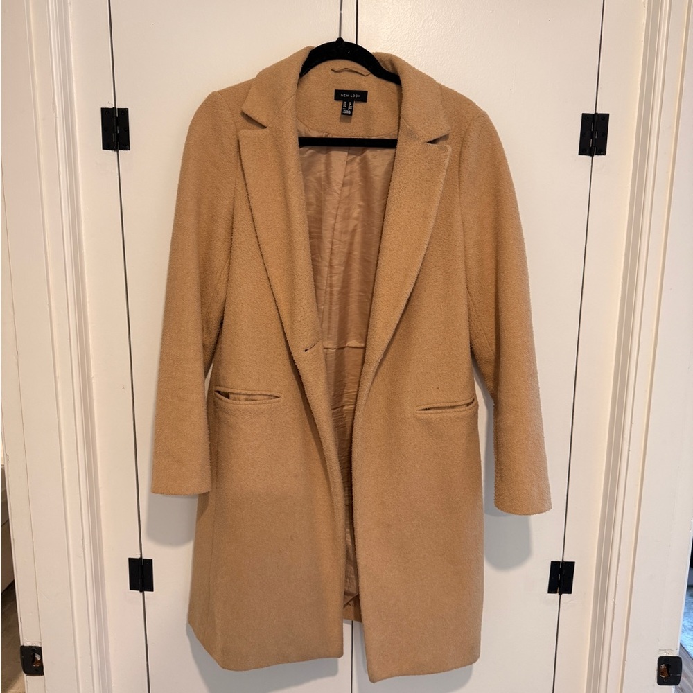 New Look Women's Camel Long Coat